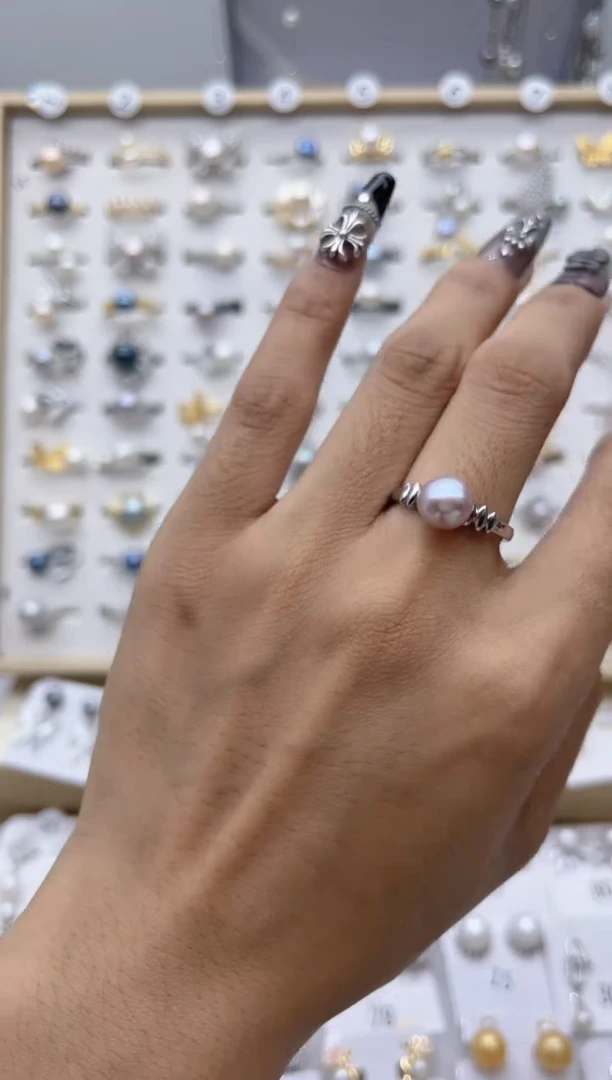 【闪购商品】淡水珍珠戒指合金86