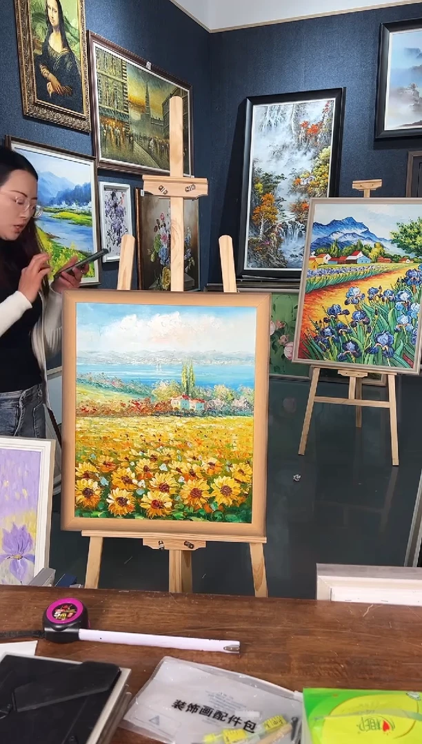 【闪购商品】油画57号 50*60 向日葵-手绘油画