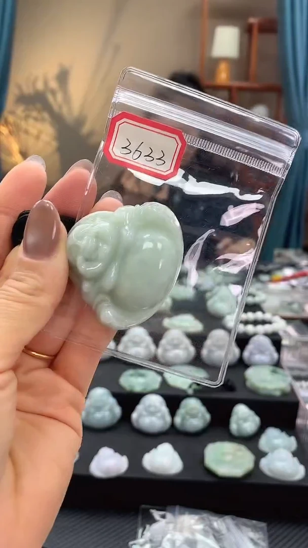 颈饰未镶嵌翡翠佛公3633