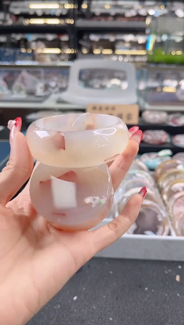 未镶嵌手镯石英质玉58圈口 （赠品镯心）3582