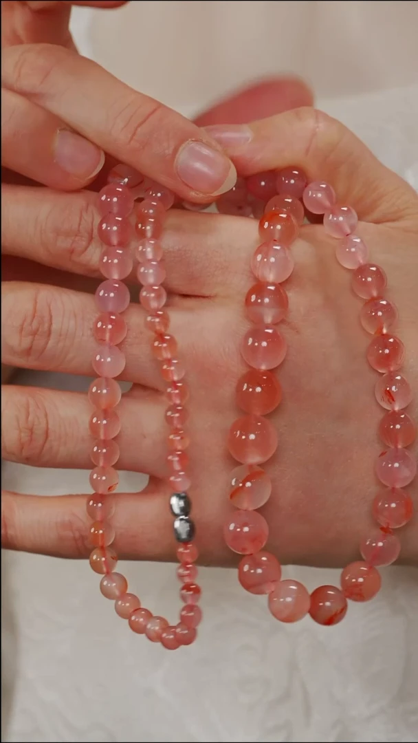 南红玛瑙未镶嵌项链49【】