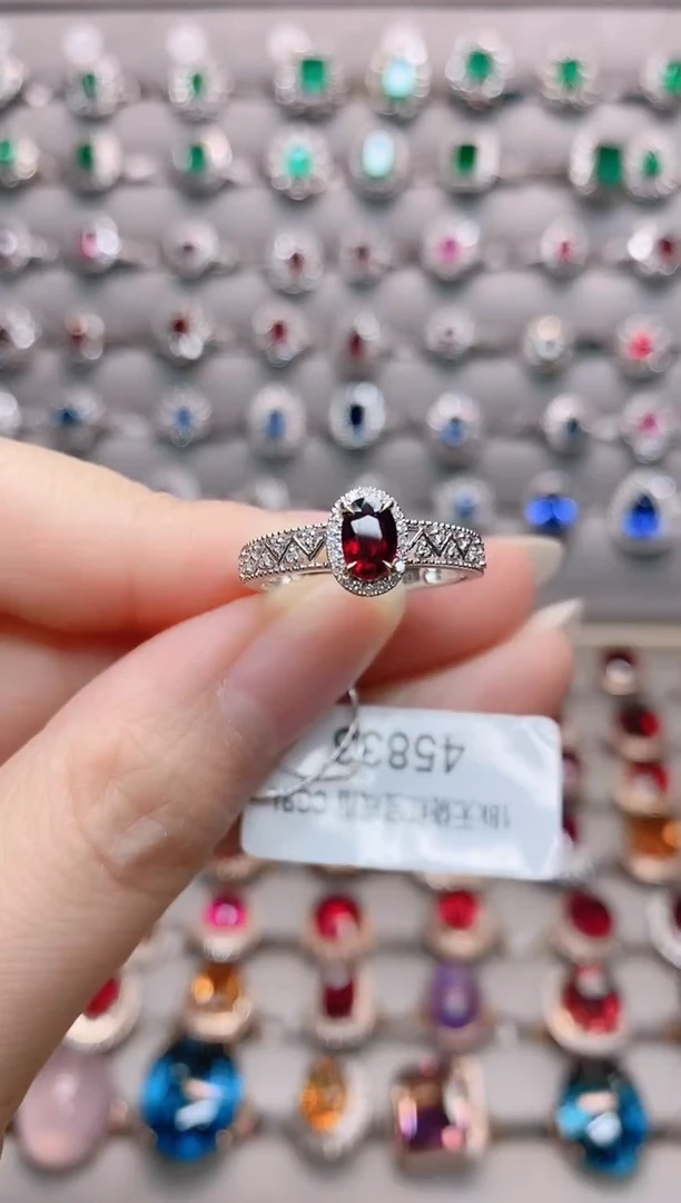 【闪购商品】红宝石18K金戒指18K金镶嵌1