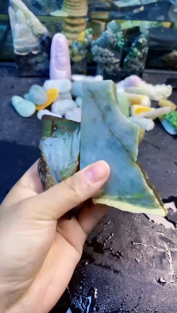未镶嵌挂件翡翠天然翡翠075