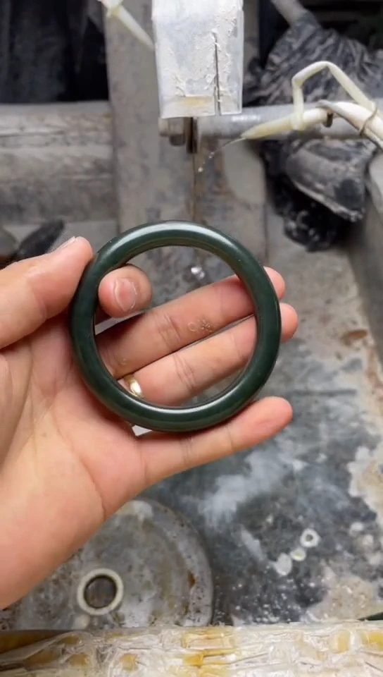 和田玉手镯未镶嵌【手艺人705】08