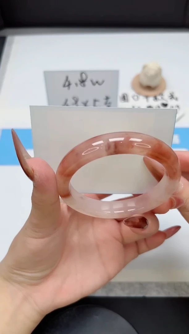 【闪购商品】石英质玉手镯未镶嵌120/桃花58.3