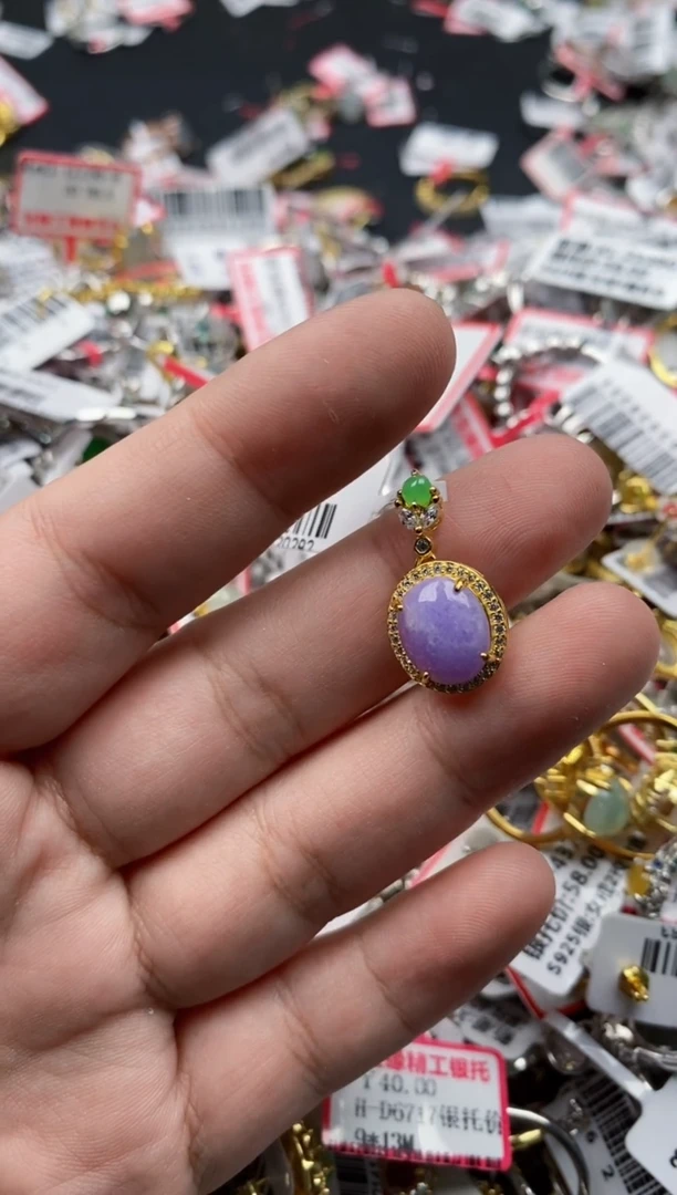 【闪购商品】翡翠戒指银S925镶嵌101010--8