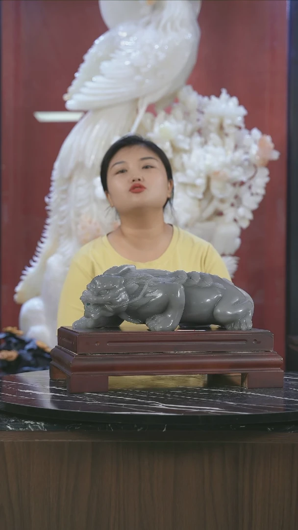 玉高端玉石摆件 青花貔貅