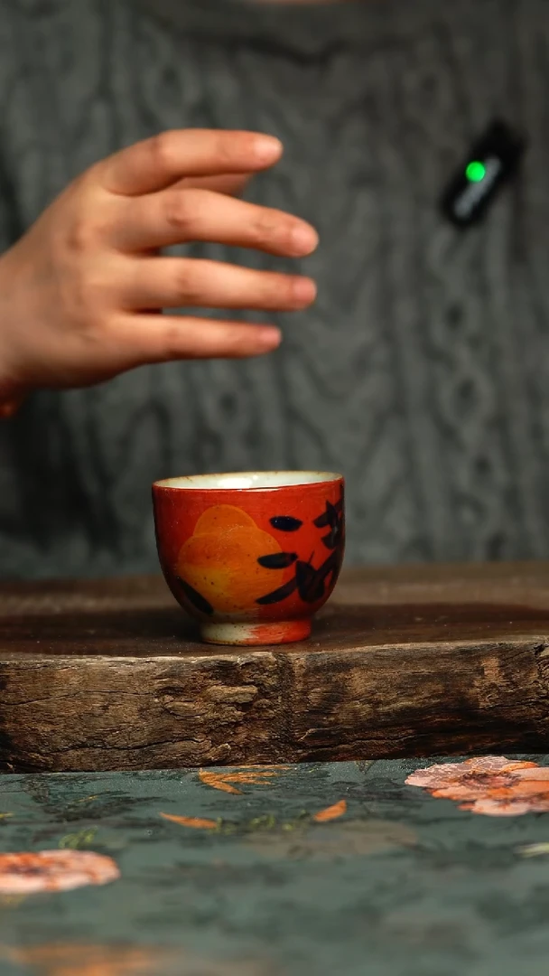 【闪购商品】杯釉下彩手工手绘同款陶器