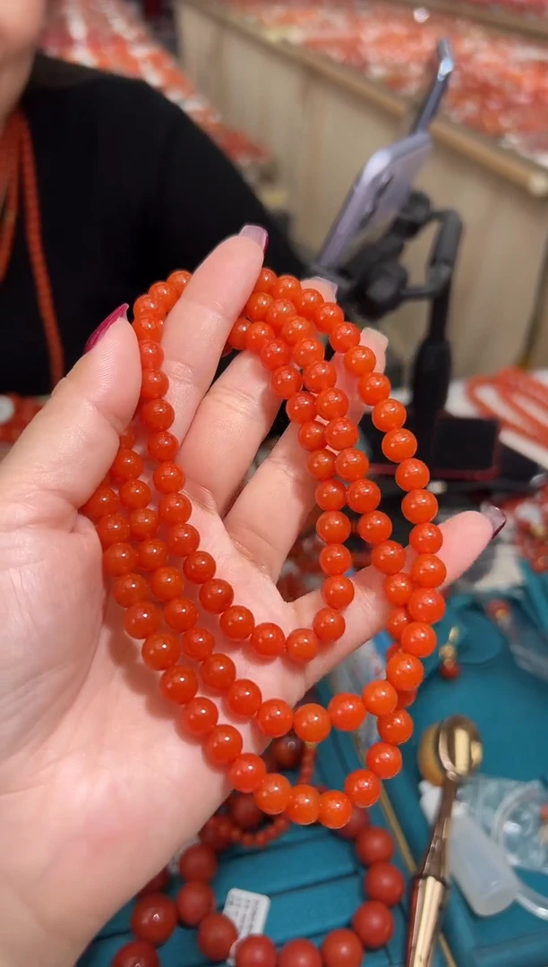 【闪购商品】南红玛瑙珠串未镶嵌多样发其一/7/HS9991811