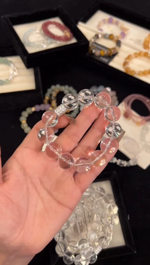 【闪购商品】水晶手链合金白水晶手链x1403