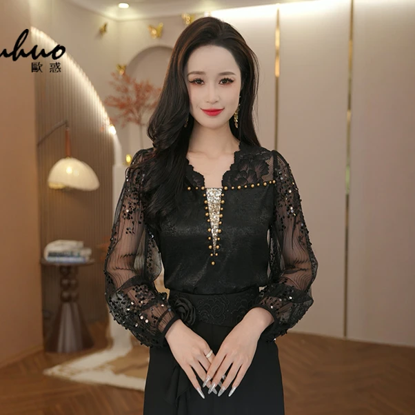 2025春夏新款衬衫上衣千金清冷感贵系衣服财阀千金女装OHSHI03156
