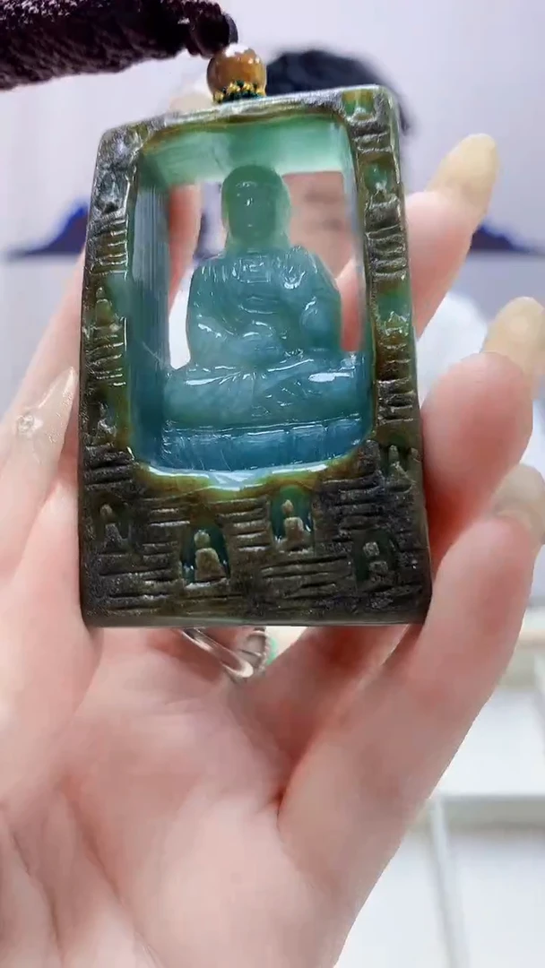 未镶嵌定制翡翠5028DD-毛货挂件112