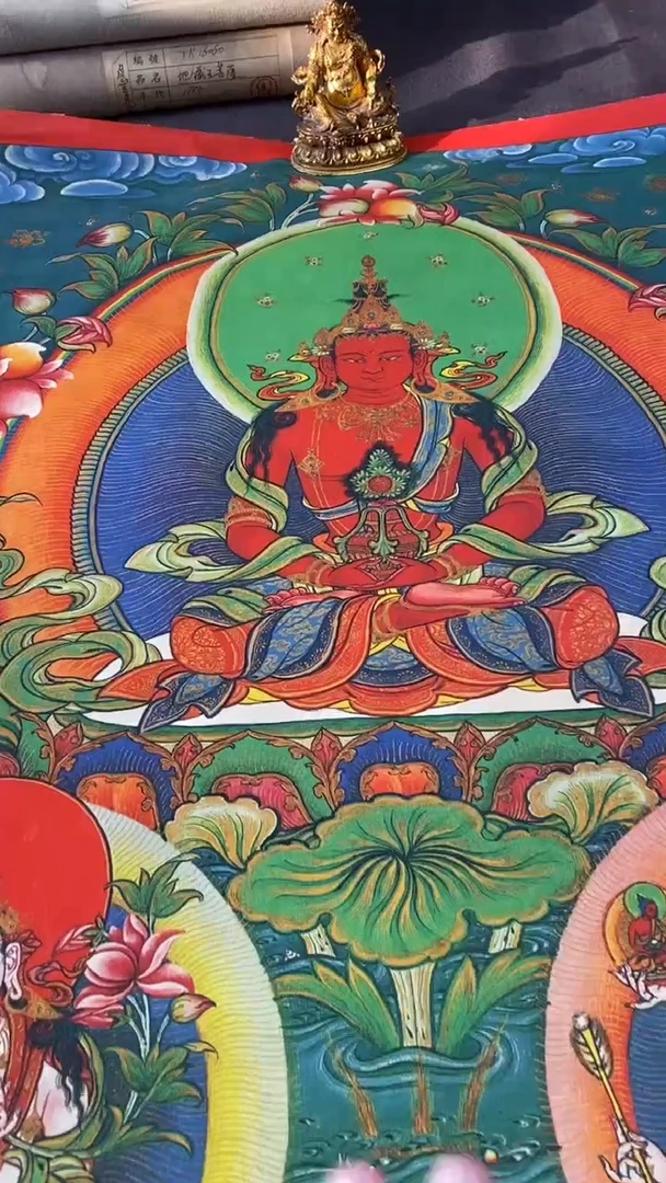卷轴画王姬藏传唐卡艺术品