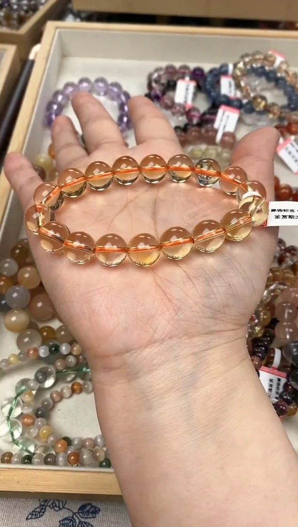 未镶嵌手链水晶黄水晶