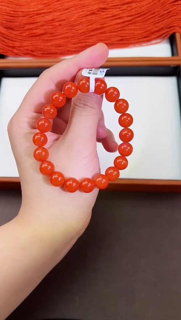 【闪购商品】南红玛瑙手串未镶嵌保山杨柳滴水洞高品手串 卡10+