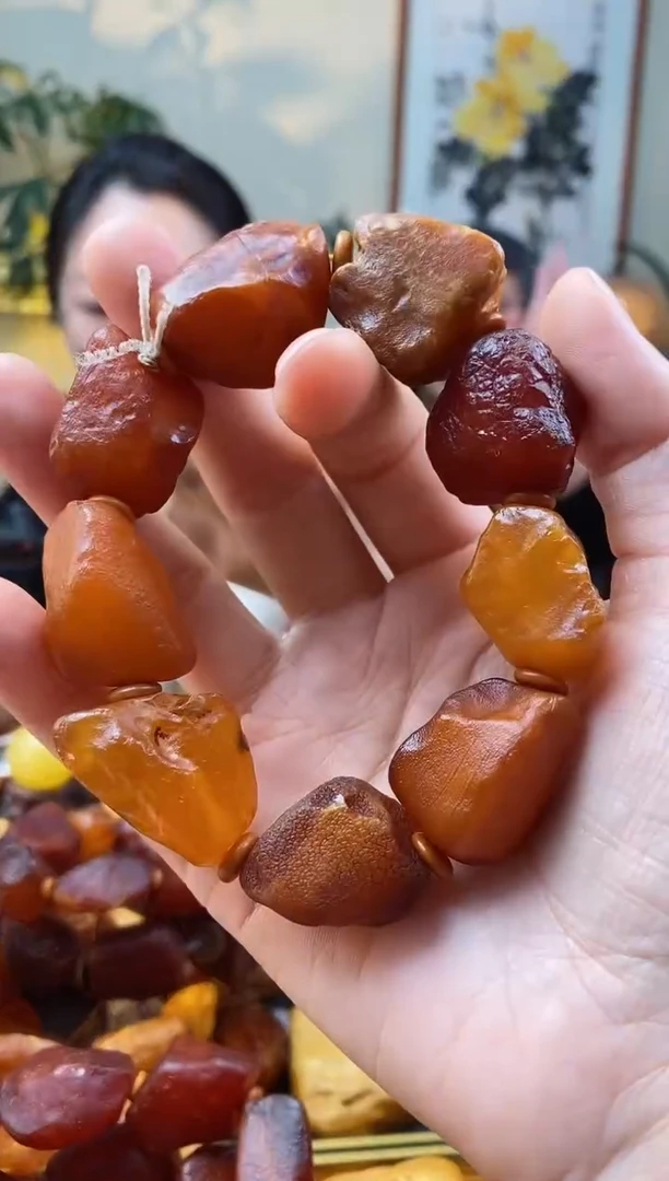 【闪购商品】琥珀手串未镶嵌手串