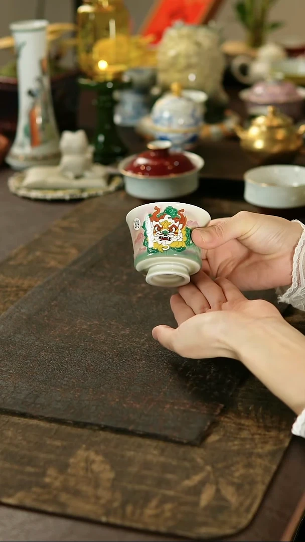 景德镇陶瓷杯碗柴烧多人