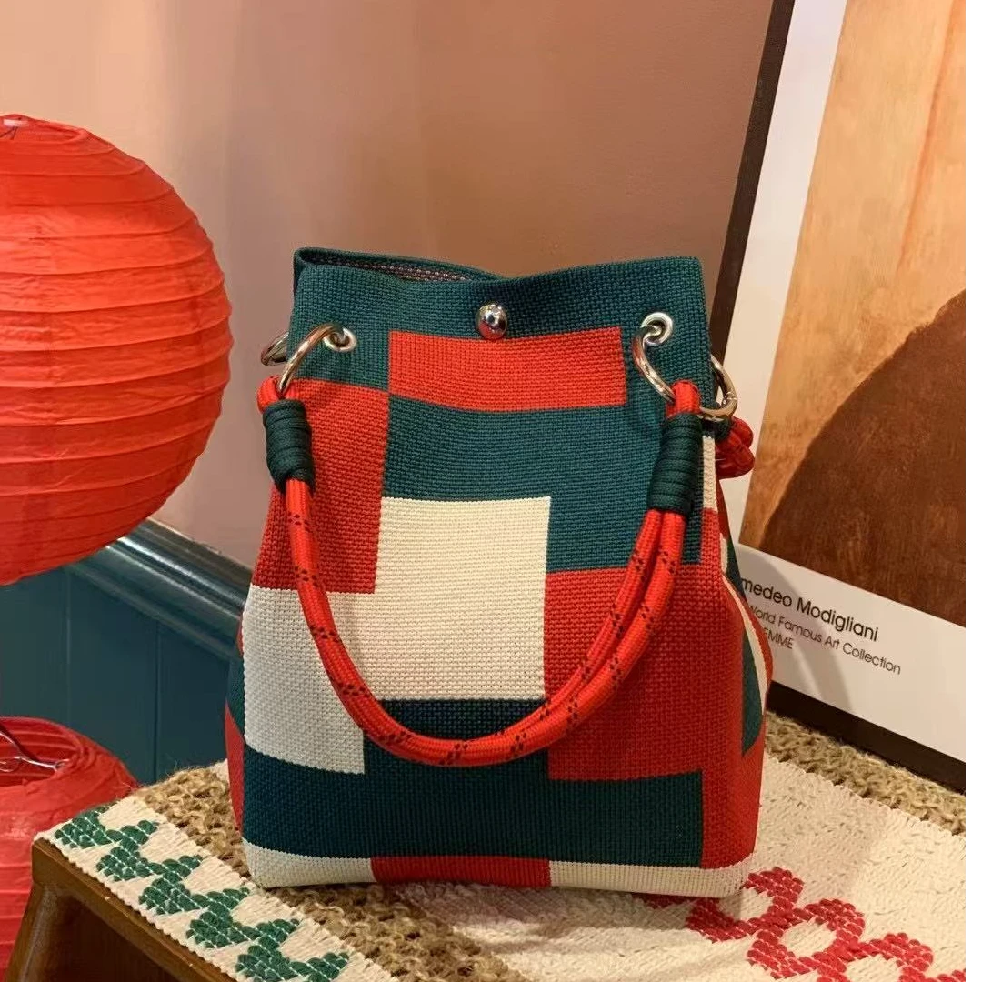 百搭上班手机包针织包个性漂亮手机女士时尚包软编织包伴手礼品包