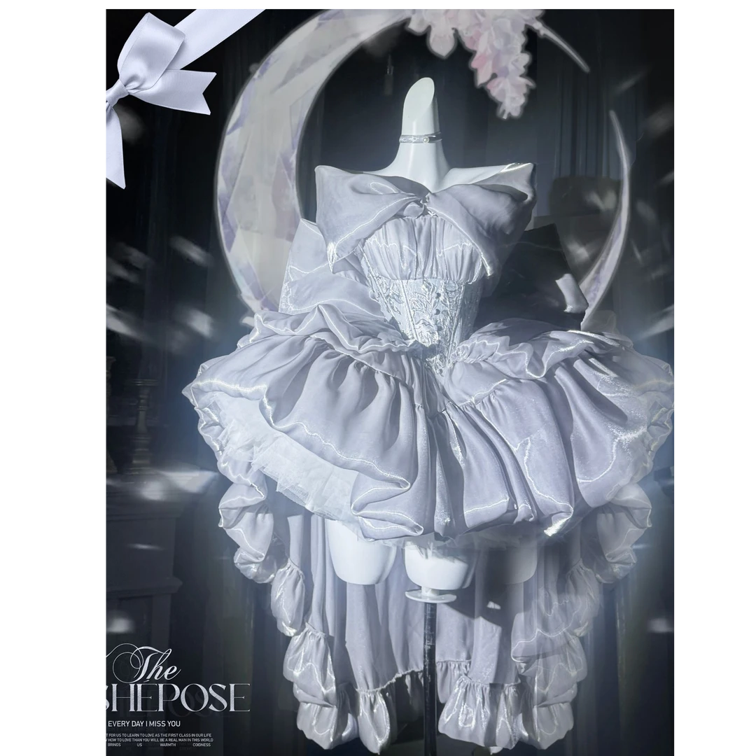 初灵高定如心POSHEPOSE公主裙系列耀月银白·公主加冕 公主裙1