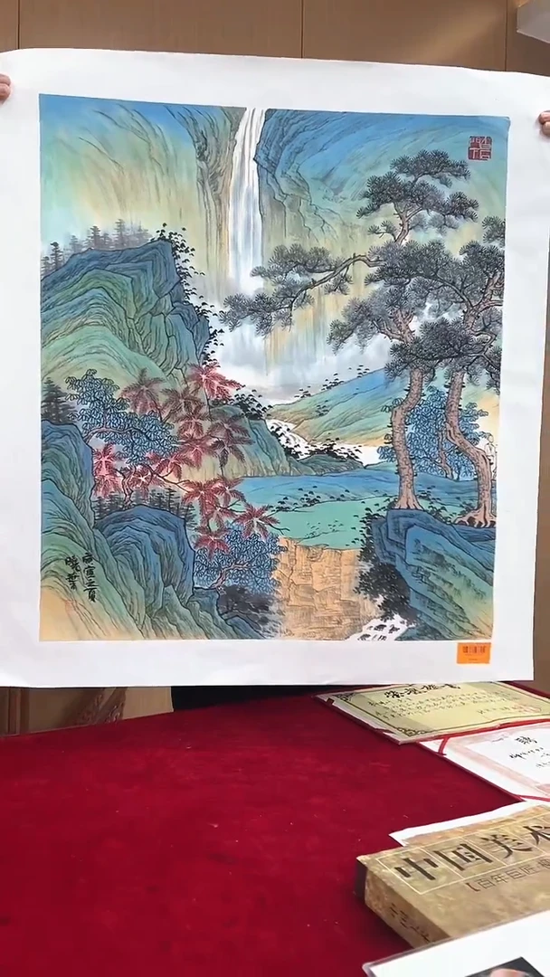 国画柳晓叶绘画4pc山水