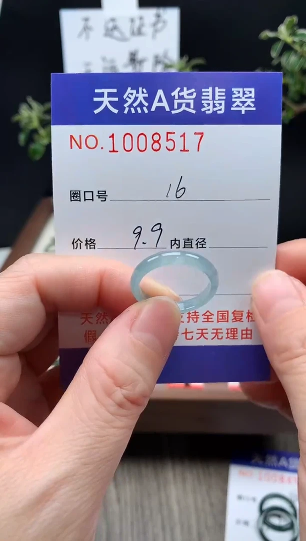 未镶嵌戒指翡翠16#