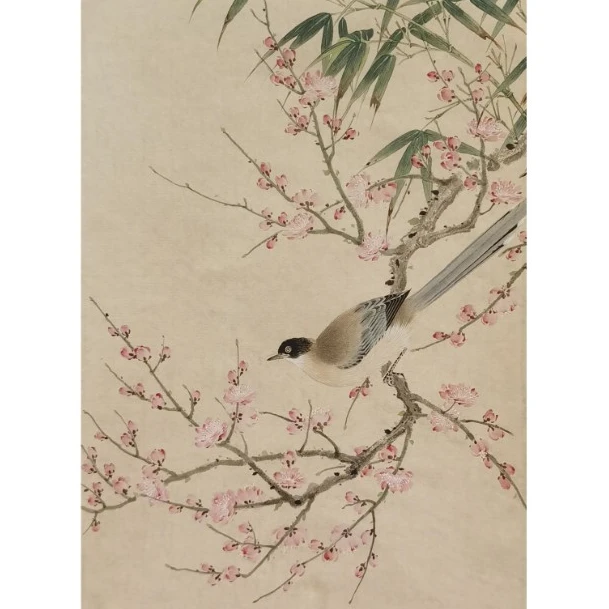 【辽拍】V250709-2-269《花鸟》（1.7尺) 纸本镜片