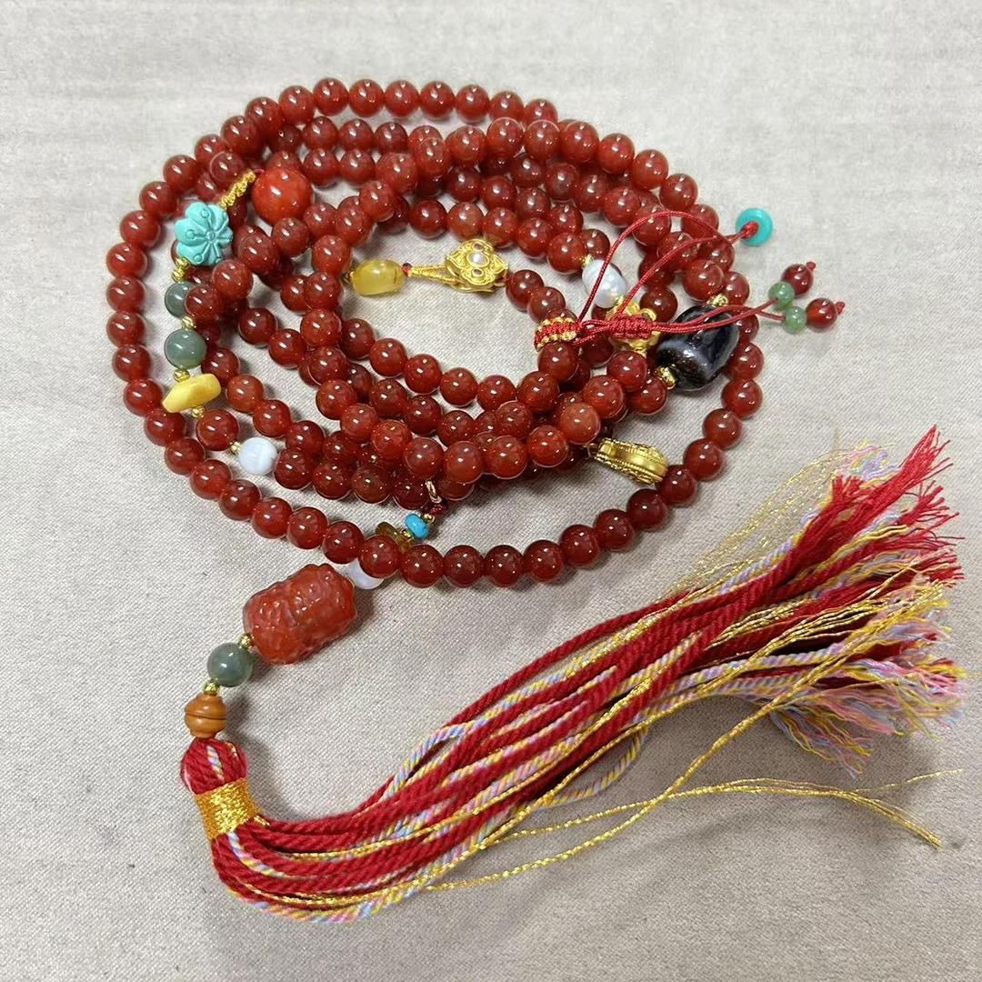 红玛瑙斜跨链一条