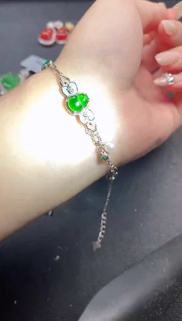 银S925镶嵌戒指翡翠41151