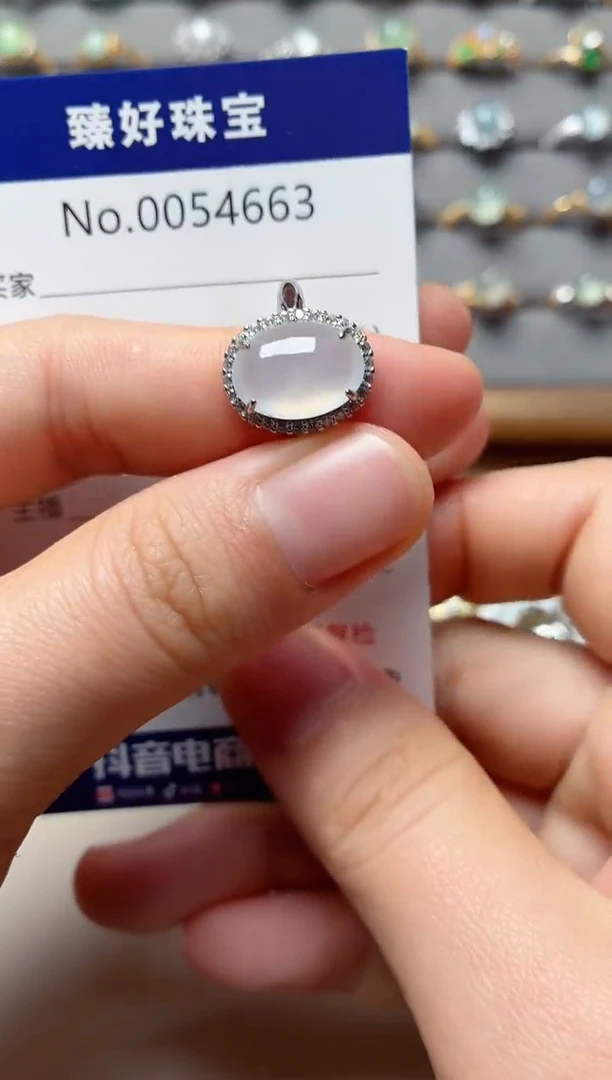 银S925镶嵌戒指翡翠1