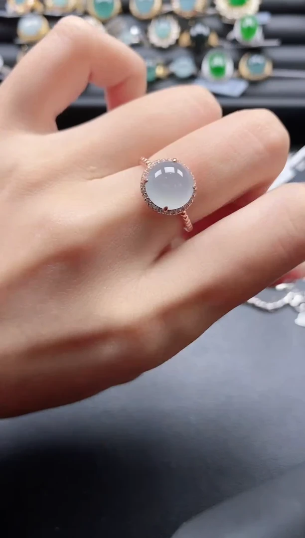 【闪购商品】翡翠戒指银S925镶嵌11111