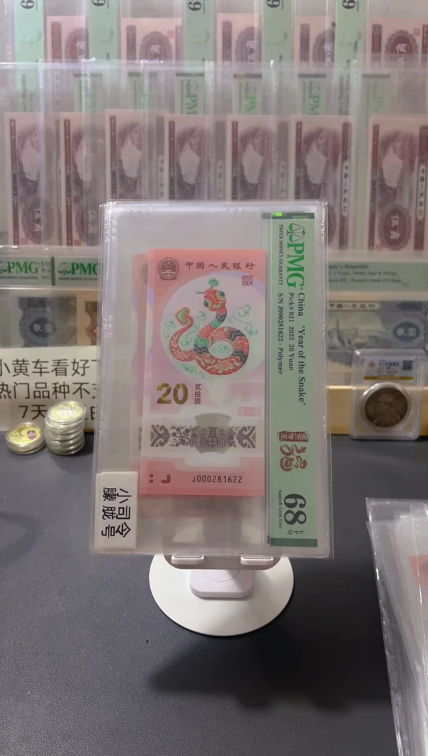 塑料蛇钞pmg68小司令朦胧满号尾22