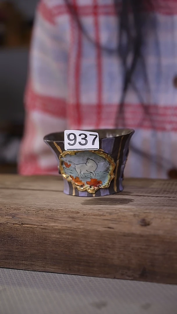 【闪购商品】瓷片福利！设计师手绘壁画主人杯