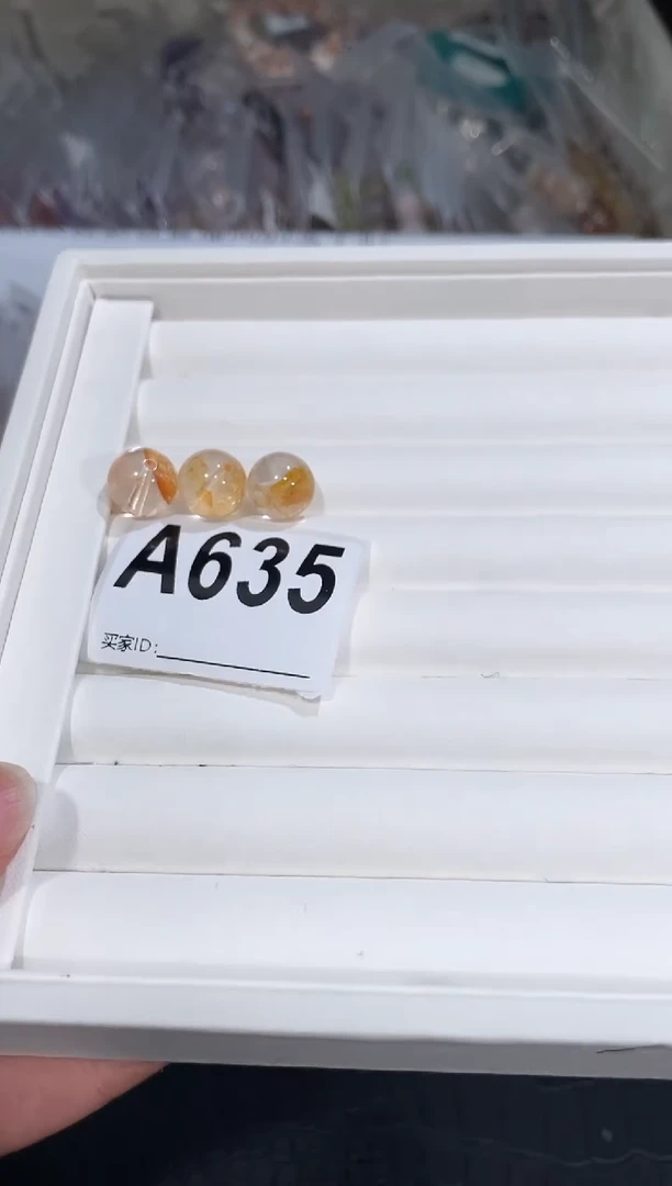 水晶手链未镶嵌A635黄胶花 11+多样性发一