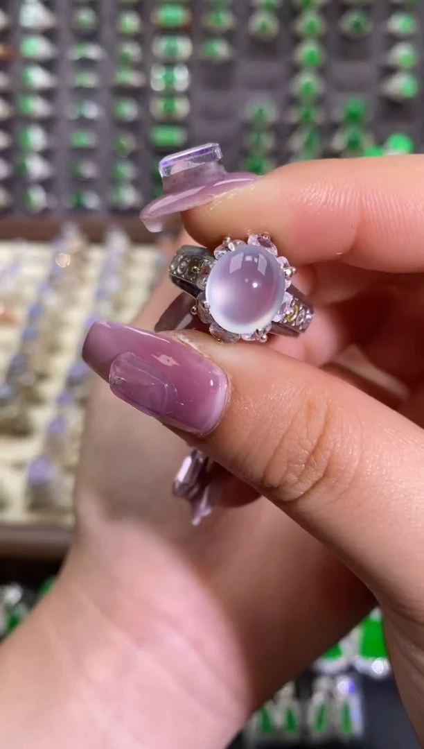 未镶嵌戒指翡翠天然缅甸A货翡翠未镶嵌 粉丝福利