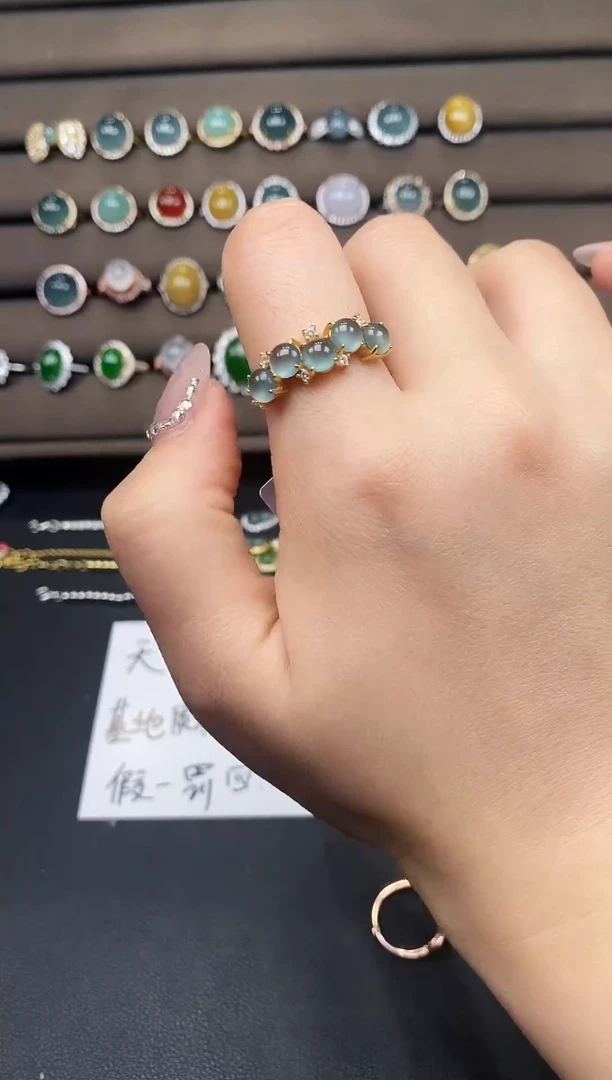 银S925镶嵌戒指翡翠6569589