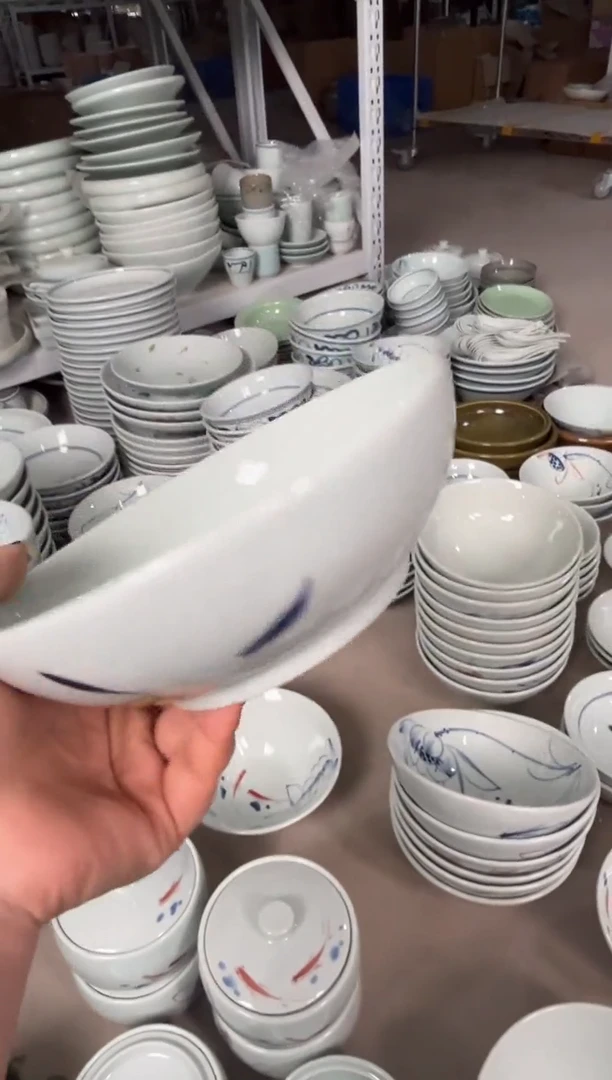 明舟大暇手绘7寸木子碗（随机图案单只装）