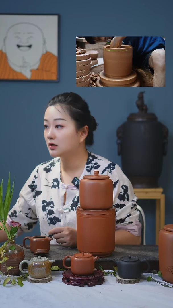 建水紫陶全手工茶叶罐组合链接（1号链接+3号链接）