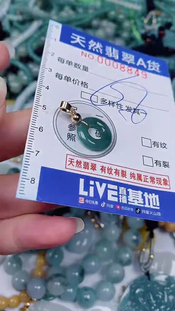 翡翠未镶嵌颈饰00008849