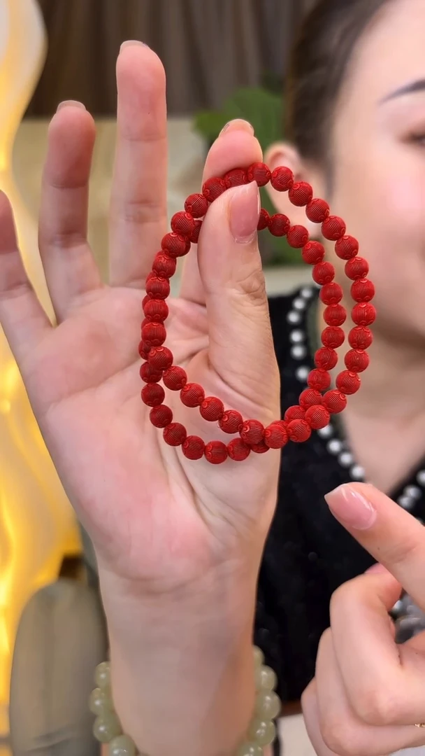 【闪购商品】玛瑙/玉髓手串未镶嵌12砂砂精雕莲花珠手串