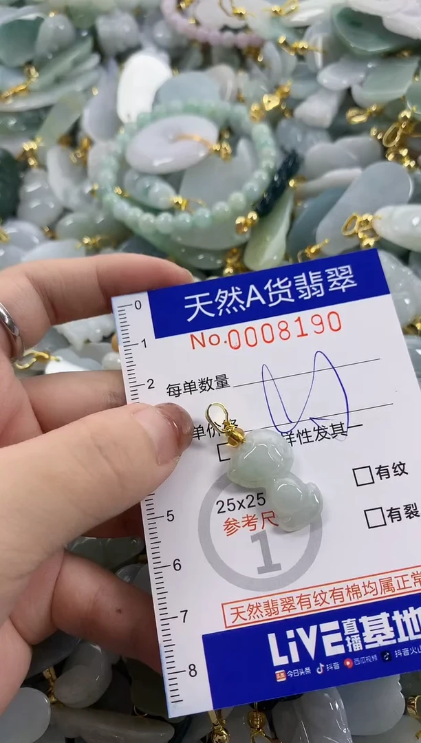 颈饰未镶嵌翡翠天然A货翡翠