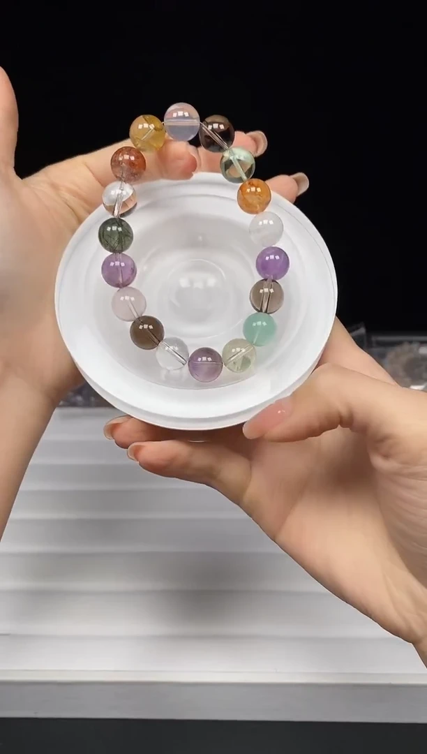 未镶嵌手链水晶多样性发其一；编号124