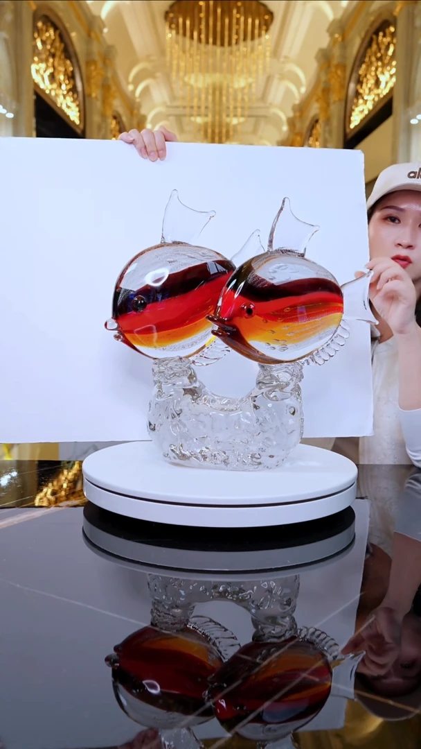 摆件YB00864双鱼艺术摆件