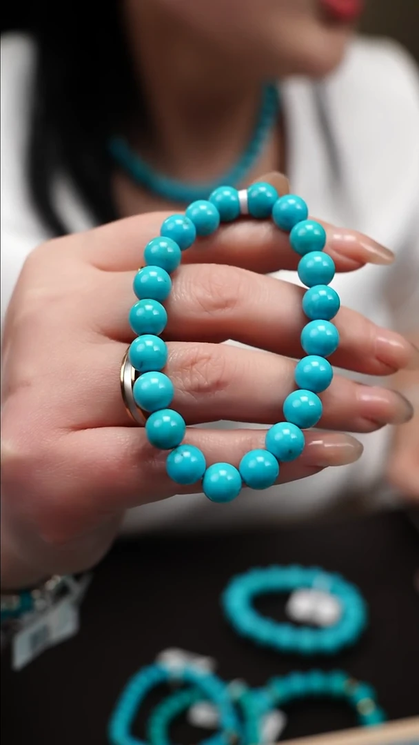 未镶嵌绿松石手串B0101
