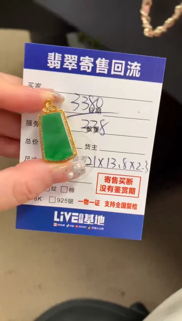 颈饰18K金镶嵌翡翠10145922