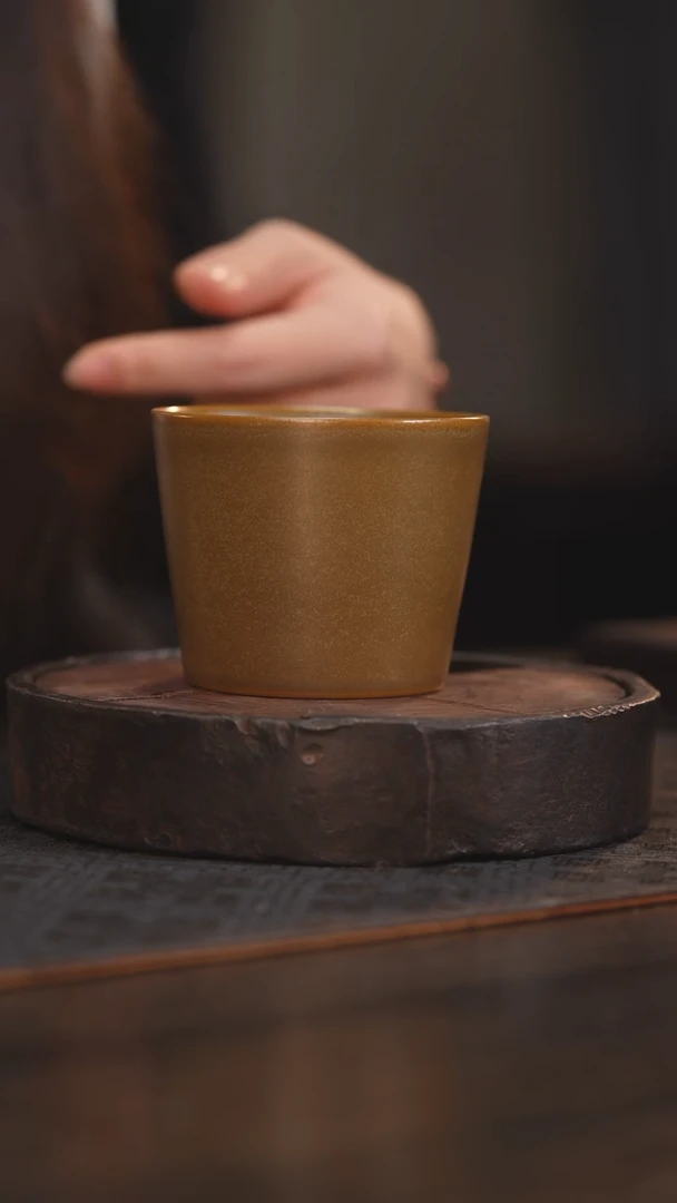 【闪购商品】杯6柴房陶瓷丨茶叶末色大可乐杯