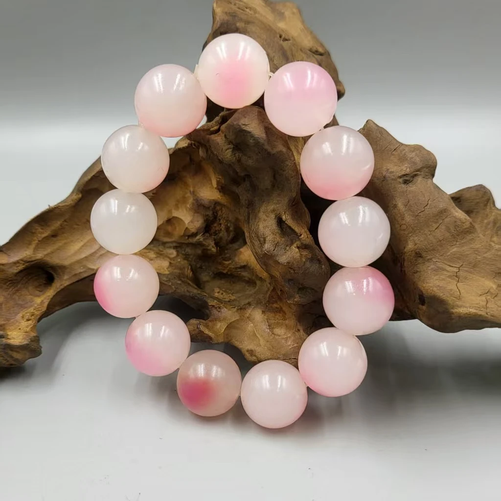 杨妃粉时尚精品圆珠手串