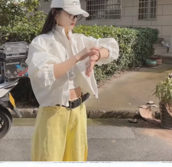 2025春季新款网红洋气气质韩版潮流女装爆款外套拉链裤子g