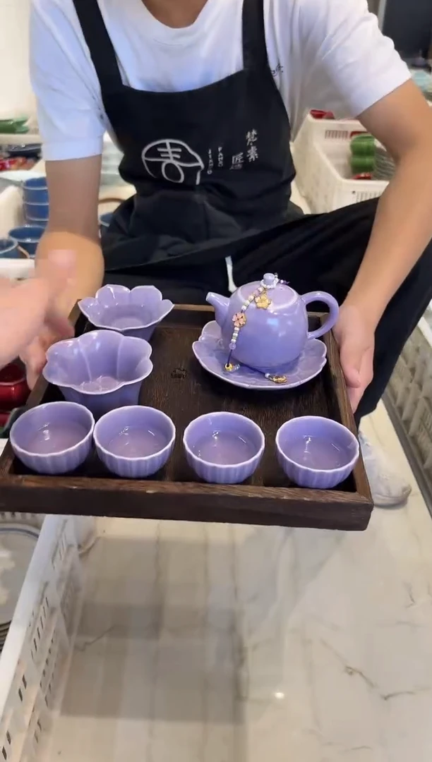 瓷片非 微瑕商品，托盘套组