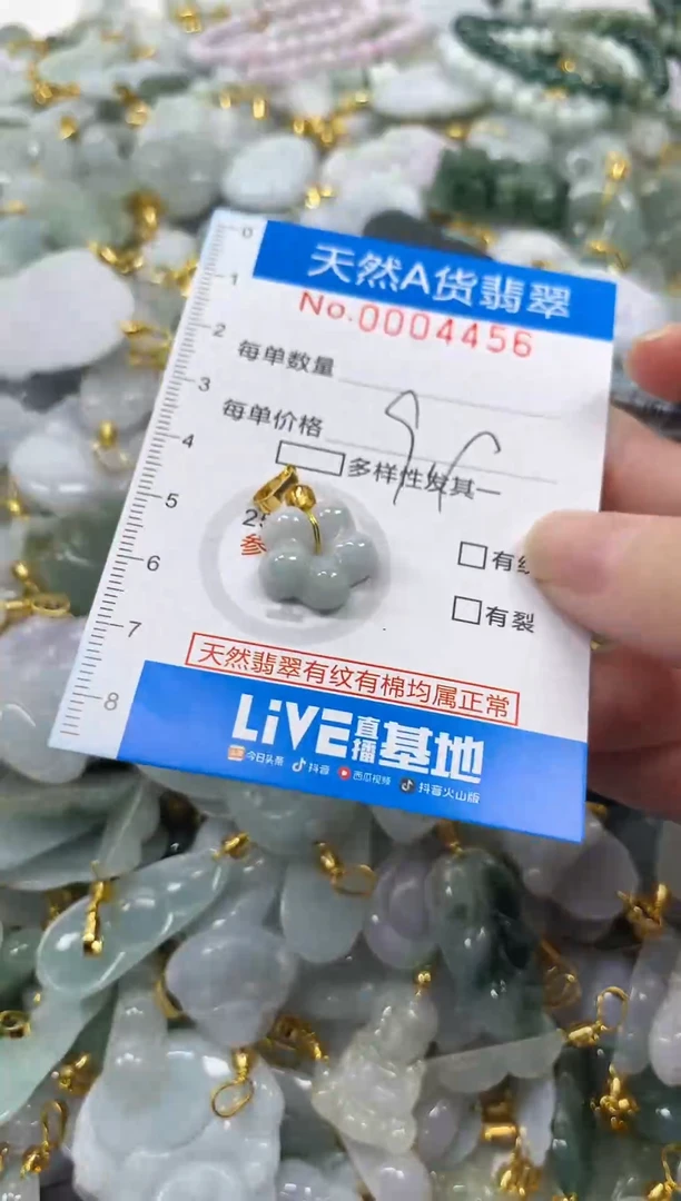 颈饰未镶嵌翡翠净货挂件-4456