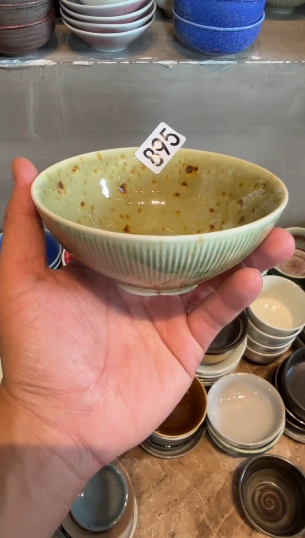 中式卿*久895，枣花万福小碗米饭碗